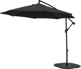 2.5m Overhanging Garden Parasol - Black ( B Grade 11826 )