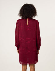 High Neck Shift Dress