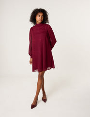 High Neck Shift Dress