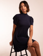 Puff Sleeve Smock Dress