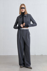 CROPPED SUITING BLOUSE