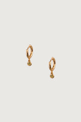 HOOP WITH ZIRCONIA DROP