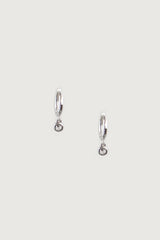 HOOP WITH ZIRCONIA DROP