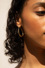 LARGE TEAR DROP HOOPS