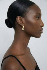 CONTRAST PENDANT EARRING