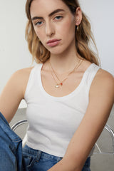 CHARM & PEARL NECKLACE