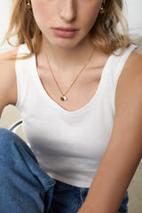 CHARM & PEARL NECKLACE