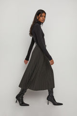 PLEATED MIDI SKIRT