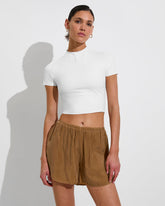 Rays Short Sleeve Top - Coconut
