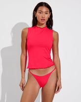 Rays Sleeveless Top *Long *Wavy - Rescue / Sweet Chili Heat