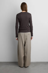 LONG SLEEVE CREW NECK TOP