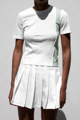CROPPED COLOR BLOCK T-SHIRT