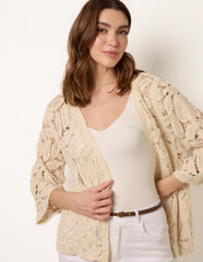 Crochet Tie Front Cardigan