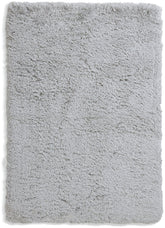 Airmaster Plain Silver Shaggy Rug - 170x120cm