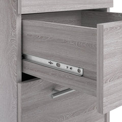 Brisbane 3 Drawer Bedside – Grey Oak