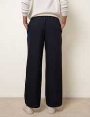 Elasticated Waist Pinstripe Trousers
