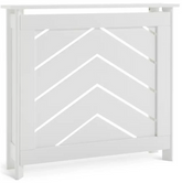 Habitat Chevron Mini Radiator Cover - White | Decorative Cover Wall Mounted