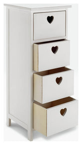 Edie 4 Drawer Storage Unit – White