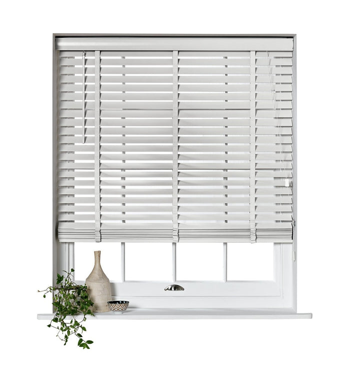 Elliott 50mm Wooden Tape Venetian Blind - White