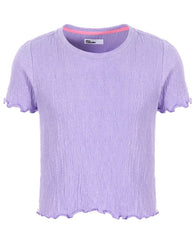 Epic Threads Big Girls Solid-Color Textured T-Shirt - Sand Verbena