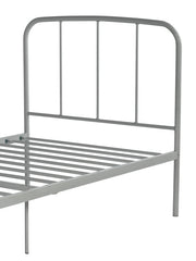 Freja Single Metal Bed Frame - Silver