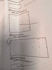 Gaming Desk - Black ( B Grade 4836 - 4838 )