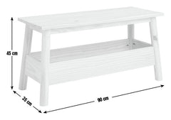 Habitat Akio Solid Wood Storage Bench - Natural