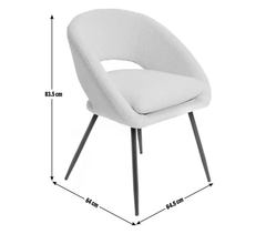 Habitat Hermione Boucle Chair - Cream