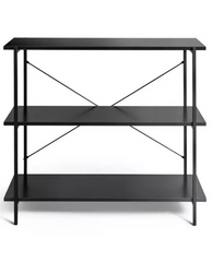 Habitat Huckley 3 Tier Steel Shelving Unit- Black