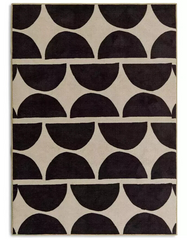 Habitat Mid Century Mini Geo Rug - Grey & White - 160x230cm ( B Grade 30621 )