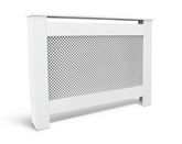 Habitat Odell Small Radiator Cover - White | Lattice Panel MDF Cabinet Cover