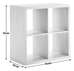 Habitat Squares Plus 4 Cube Storage Unit - White | Modern Organizer Home Office