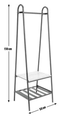 Habitat Turner Single Clothes Rail - Black
