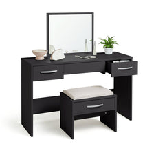 Home Hallingford 3 Drawer Dressing Table - Anthracite