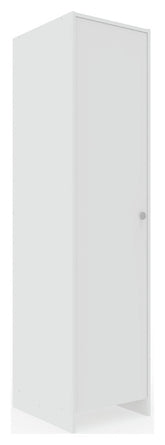 Home Seville 1 Door Wardrobe - White | White Bedroom Storage Single Door Unit