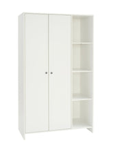 Home Seville 2 Door Open Shelf Wardrobe - White ( B Grade )