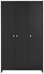 Home Seville 3 Door Wardrobe - Anthracite | Triple wardrobe
