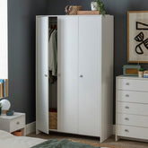 Home Seville 3 Door Wardrobe - White ( B Grade )