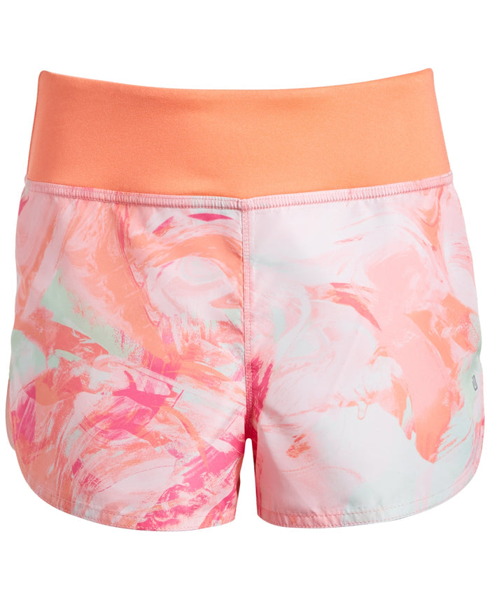 ID Ideology Big Girls Scratched Paint Elastic-Waist Short