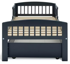 Jesse Toddler Bed With Drawer - Ink Blue