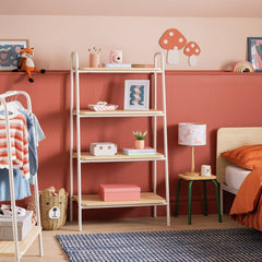 Kids Monty Standing Tall Bookcase - Light Grey