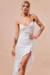 Living My Truth Midi Dress - White