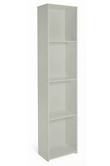 Malibu Narrow Wood Effect Bookcase - Grey