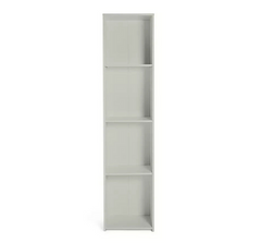 Malibu Narrow Wood Effect Bookcase - Grey