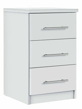 Normandy 3 Drawer Bedside Cabinet - White ( B Grade 36233 )