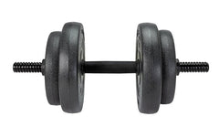 Opti Vinyl Barbell Dumbbell Weight Set 35kg | Adjustable Dumbbells and Bar Set