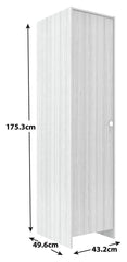 Seville 1 Door Wardrobe - Oak ( B Grade )
