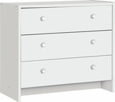 Seville 3 Drawer Chest - White | Bedroom Storage Unit for Clothes & Accessories