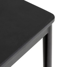Stella Metal Bar Table & 2 Black Bar Stools