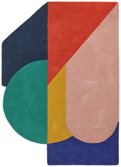 Studio Geometric Flatweave Wool Rug - 120x170cm
